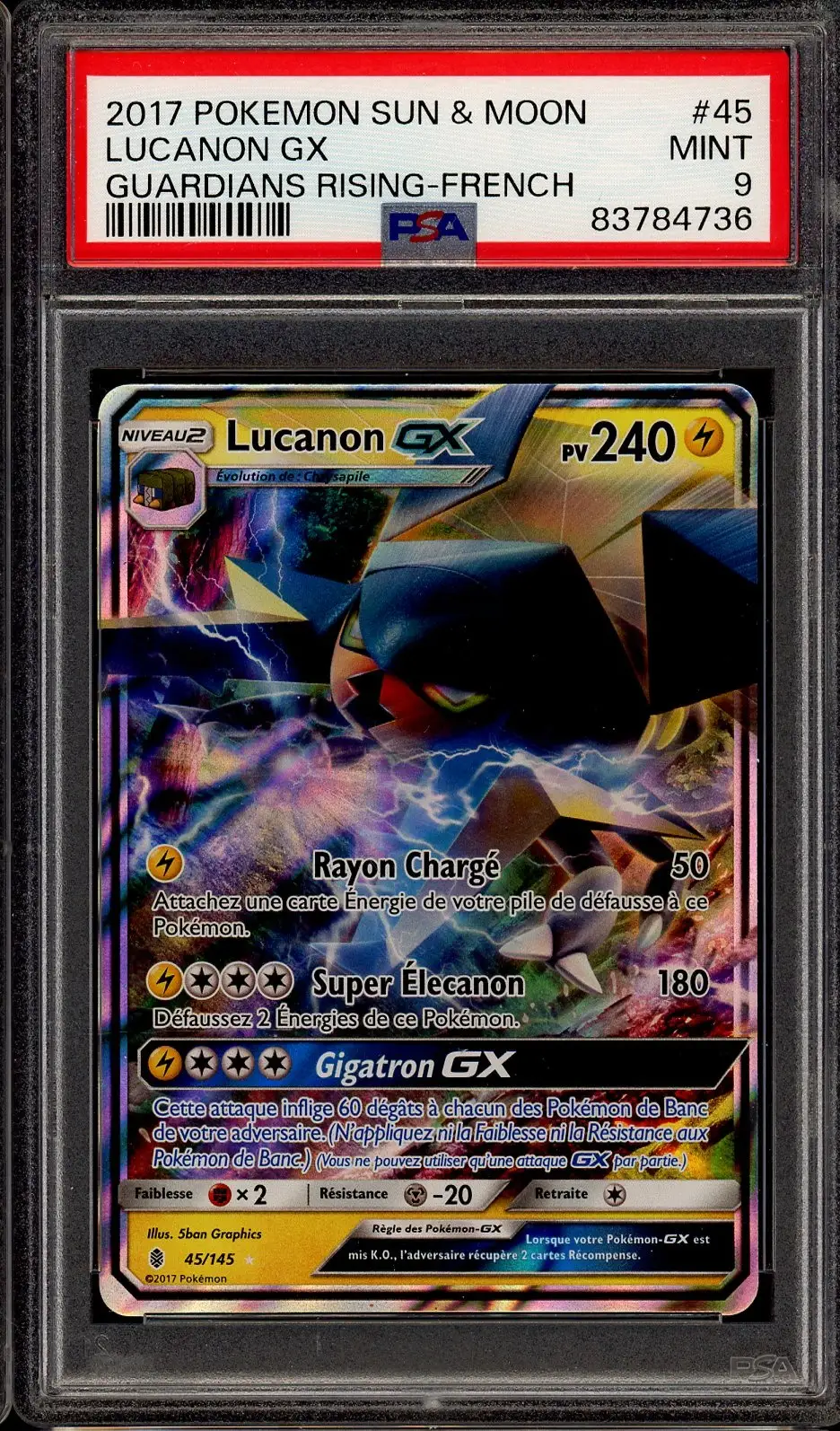 PSA 9 Lucanon Gx