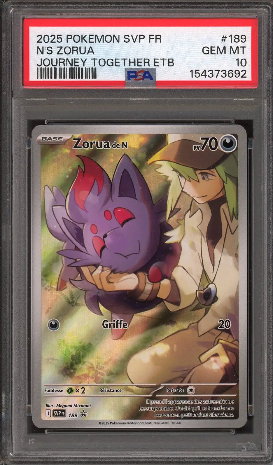PSA 10 Zorua de N