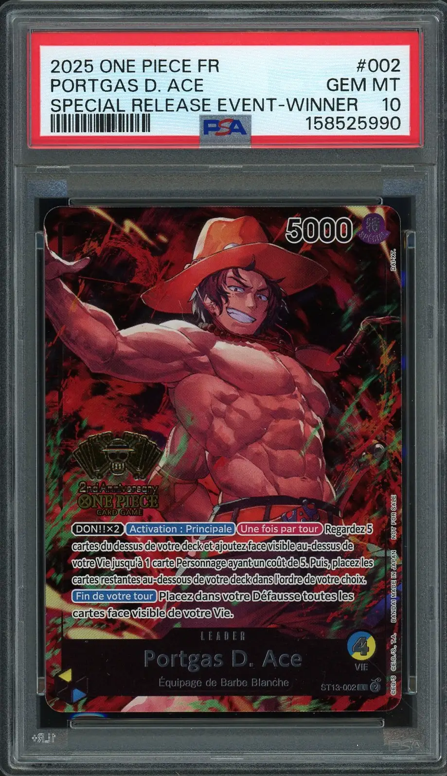 PSA 10 Portgas D. Ace