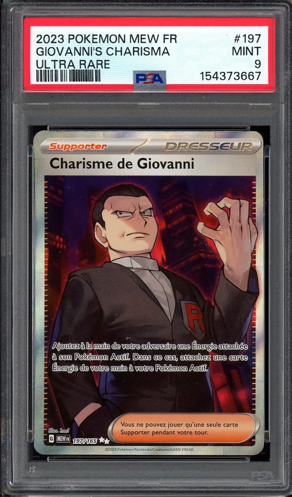 PSA 9 Charisme de Giovanni