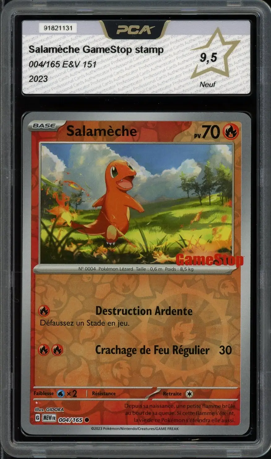 PCA 9.5 Salamèche Gamestop Exclusive