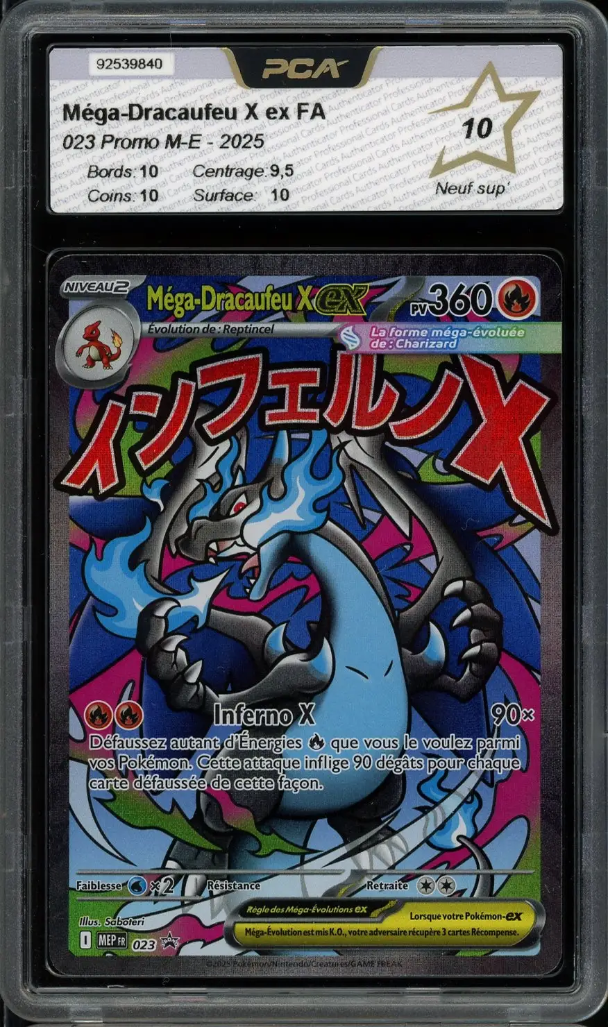 PCA Neuf sup Méga-Dracaufeu X Ex