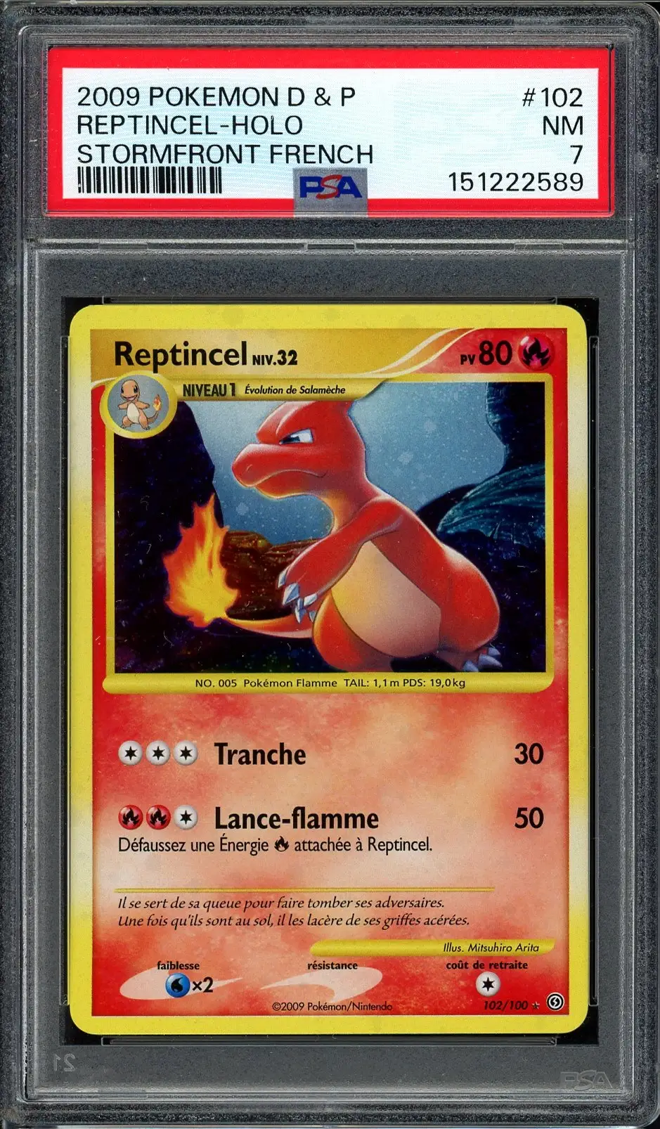 PSA 7 Reptincel Holo