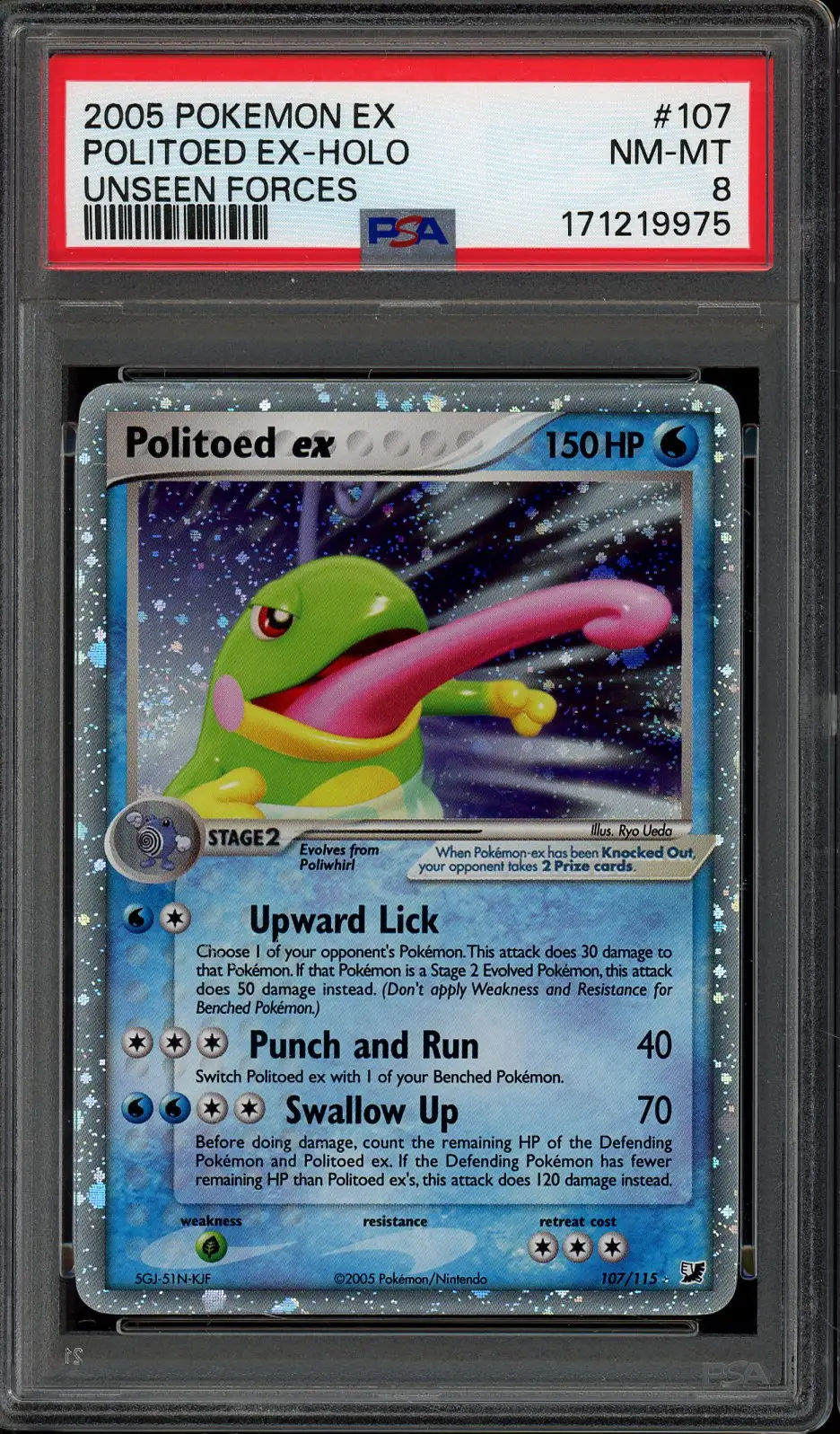 PSA 8 Politoed Ex