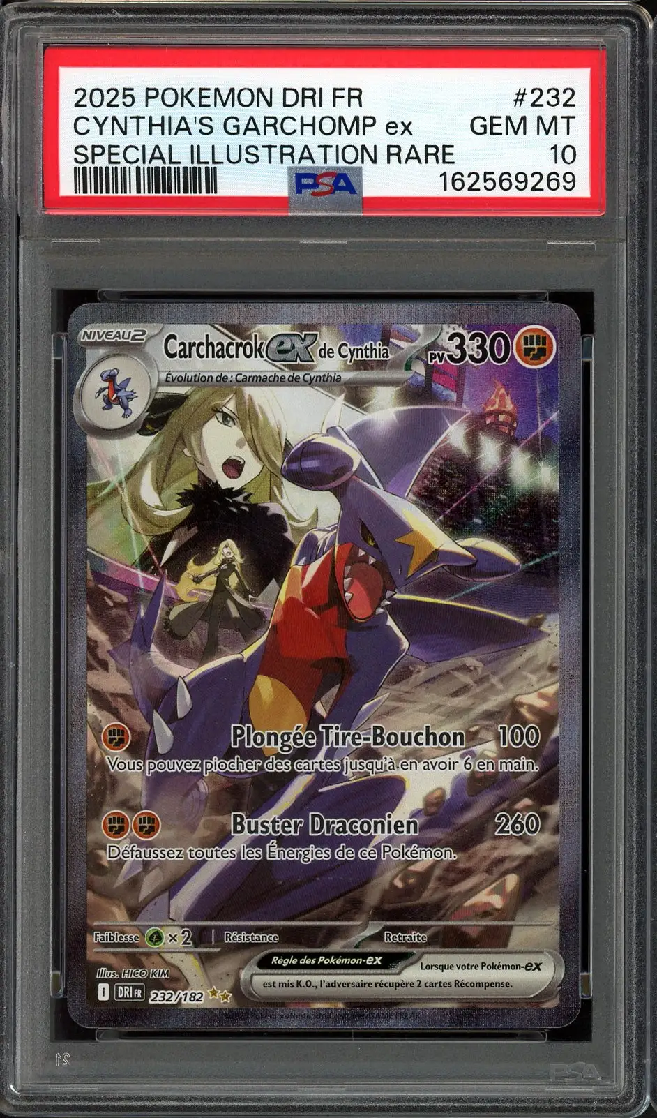 PSA 10 Carchacrok Ex de Cynthia