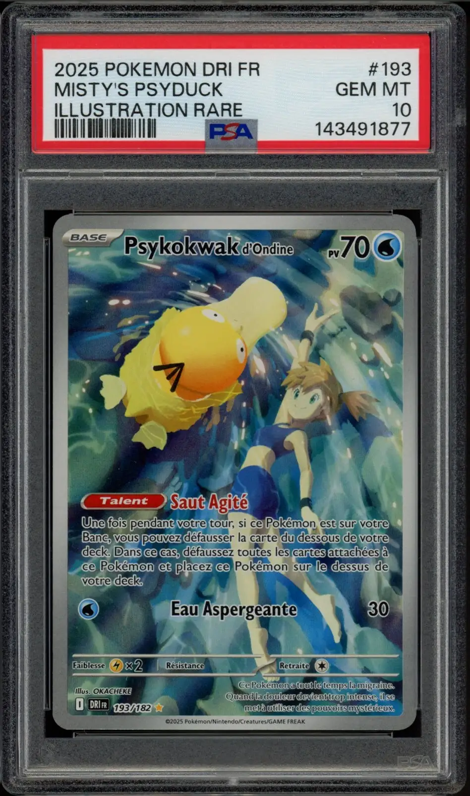 PSA 10 Psykokwak d'Ondine
