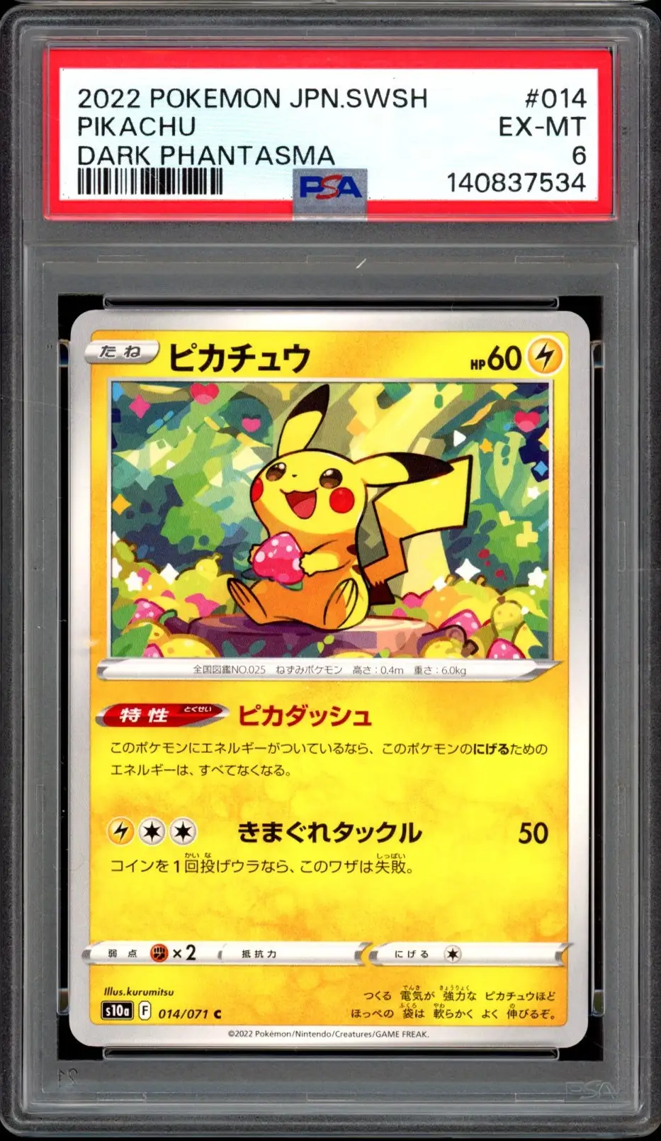 PSA 6 Pikachu