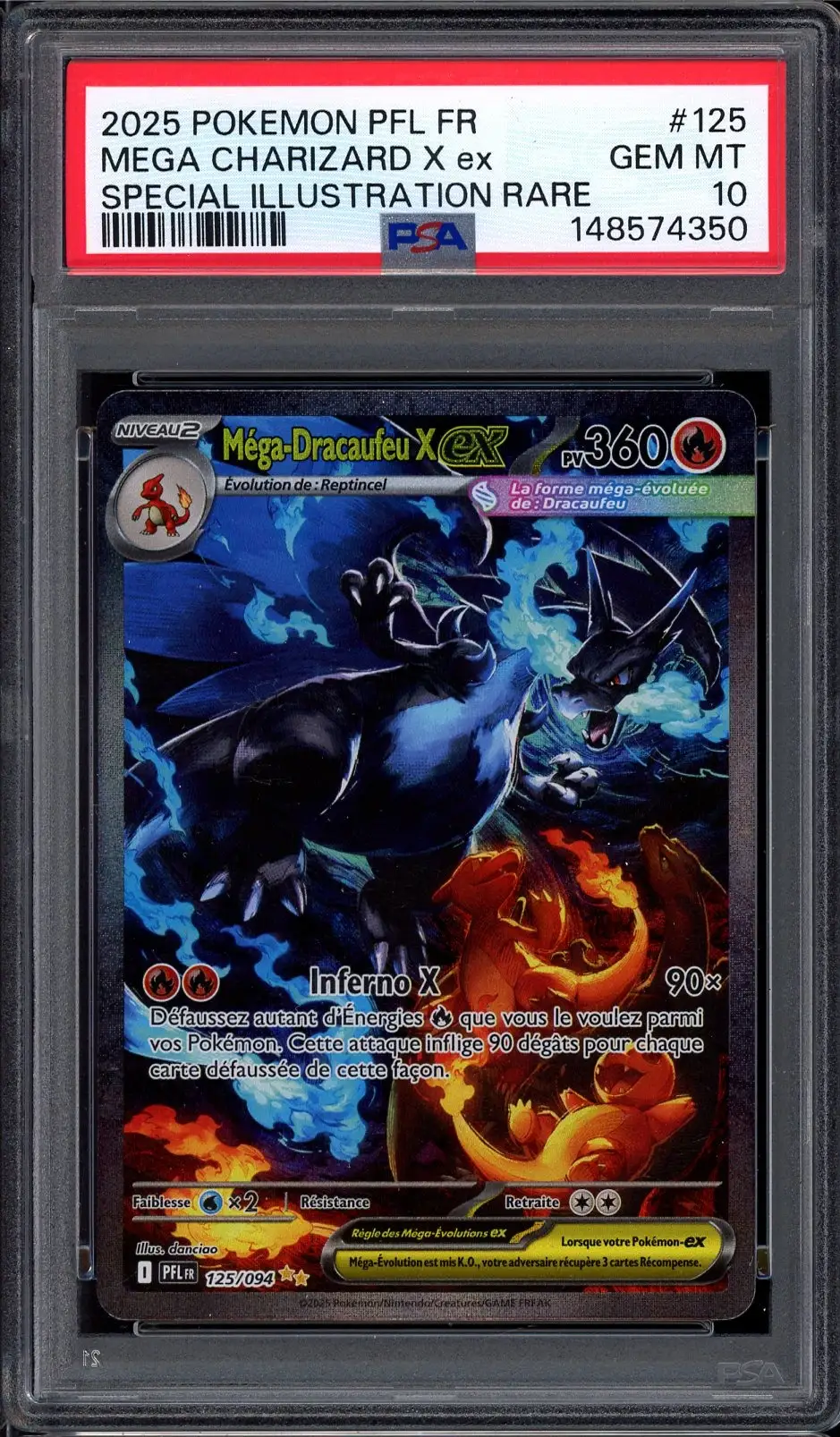 PSA 10 Méga-Dracaufeu X Ex