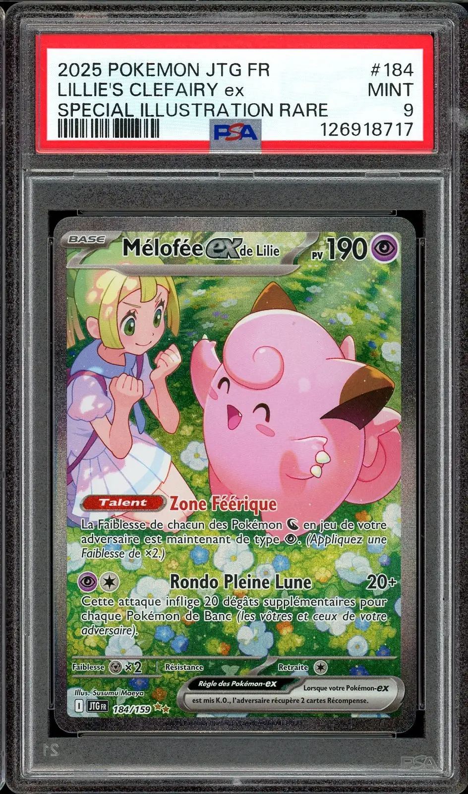 PSA 9 Mélofée Ex de Lilie