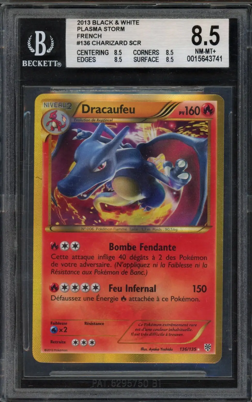 BGS 8.5 Dracaufeu Gold