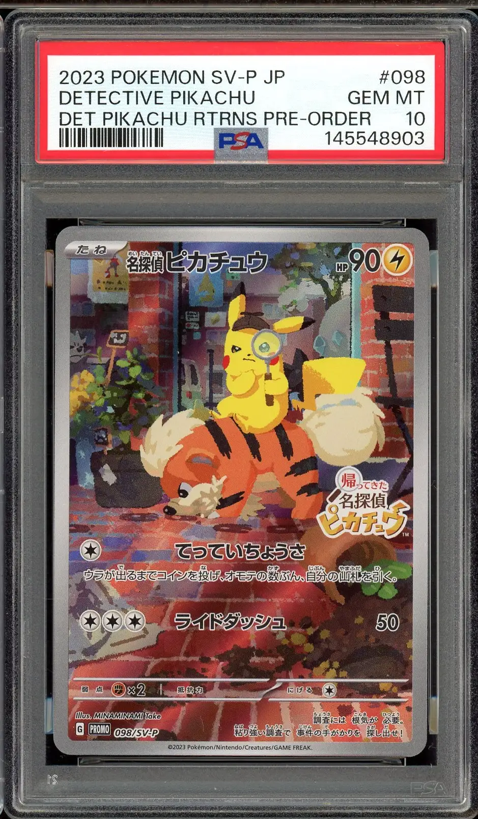 PSA 10 Detective Pikachu