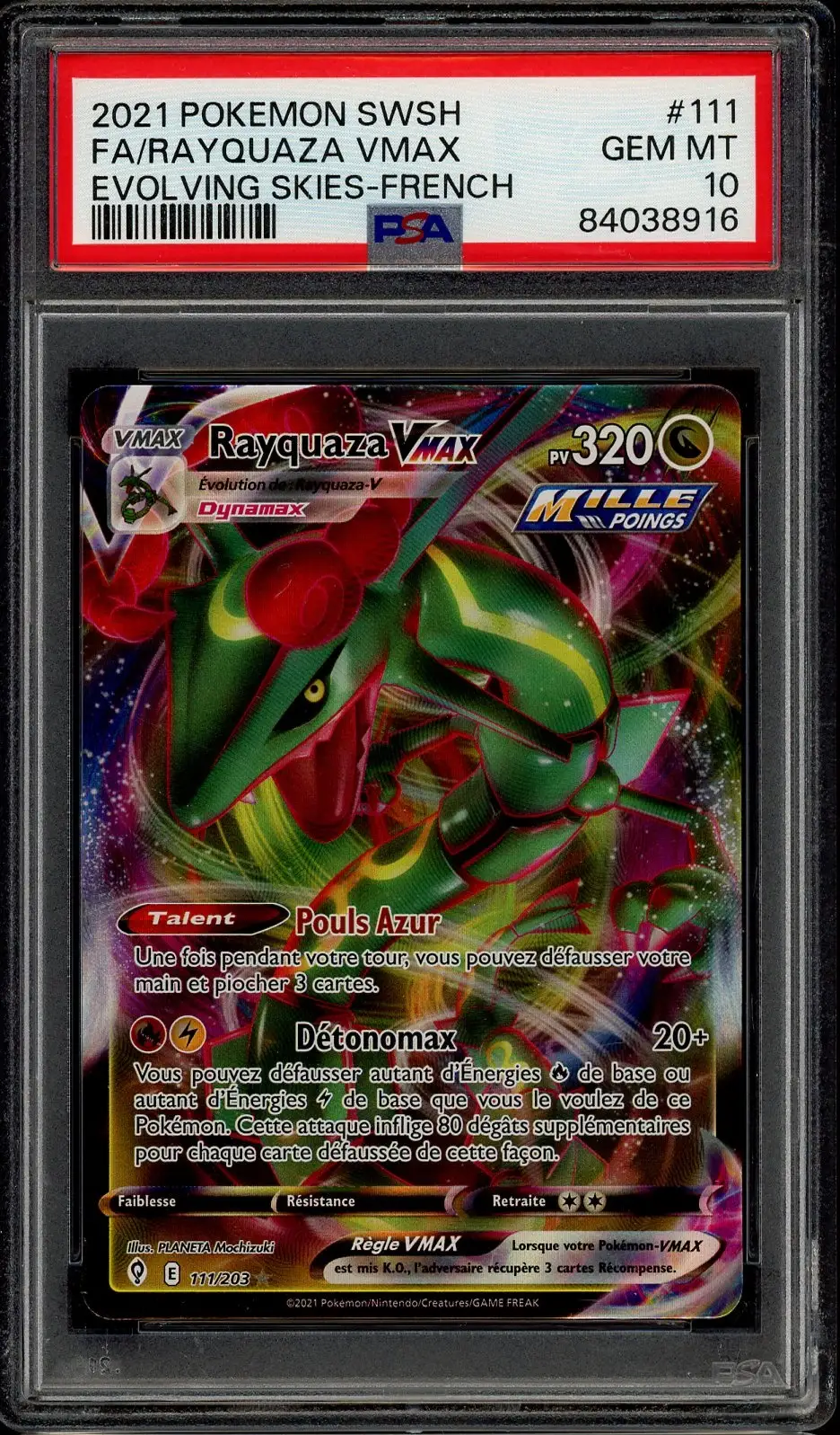 PSA 10 Rayquaza VMax