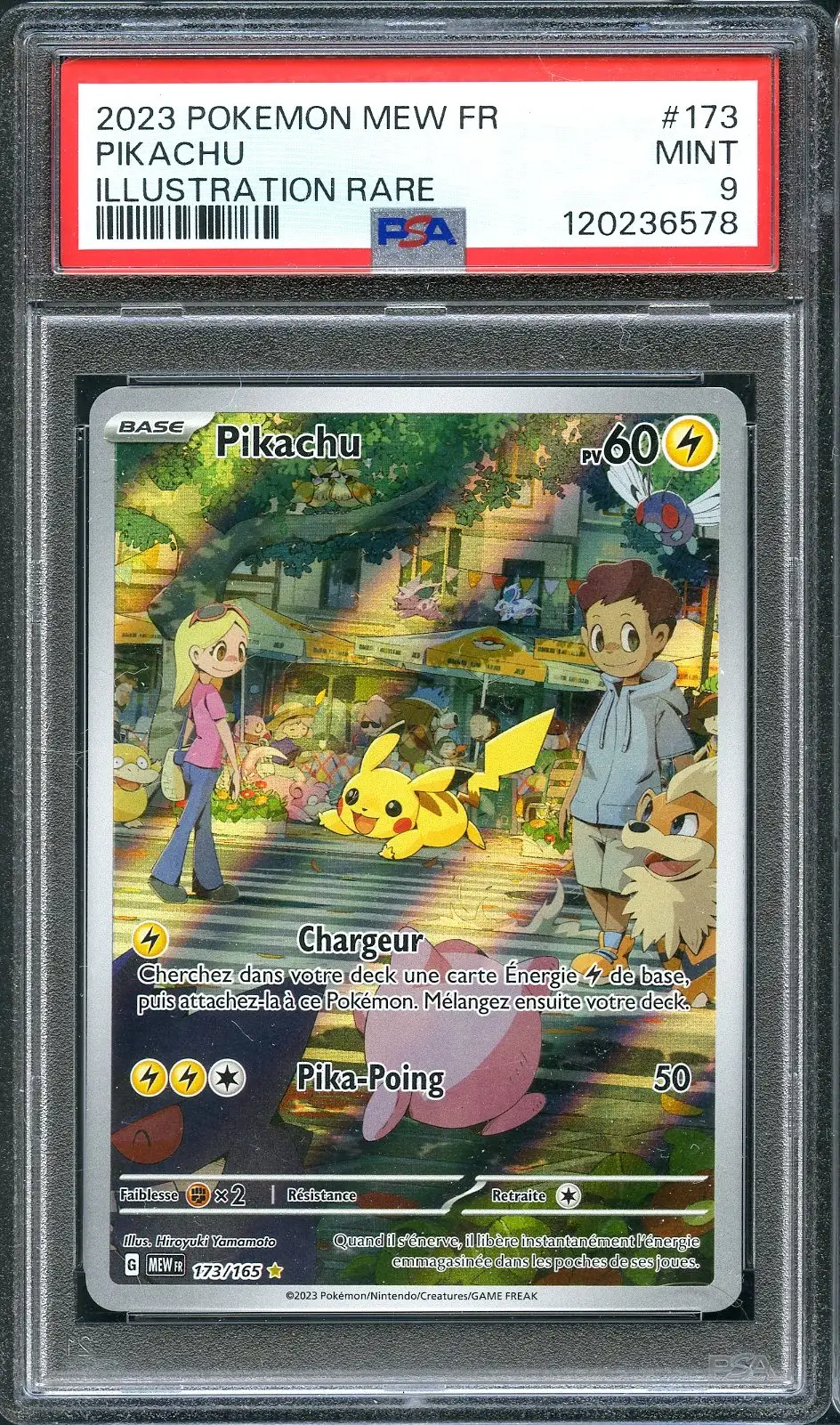 PSA 9 Pikachu