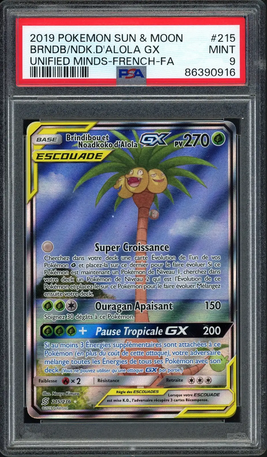 PSA 9 Brindibou et Noadkoko d’Alola Gx