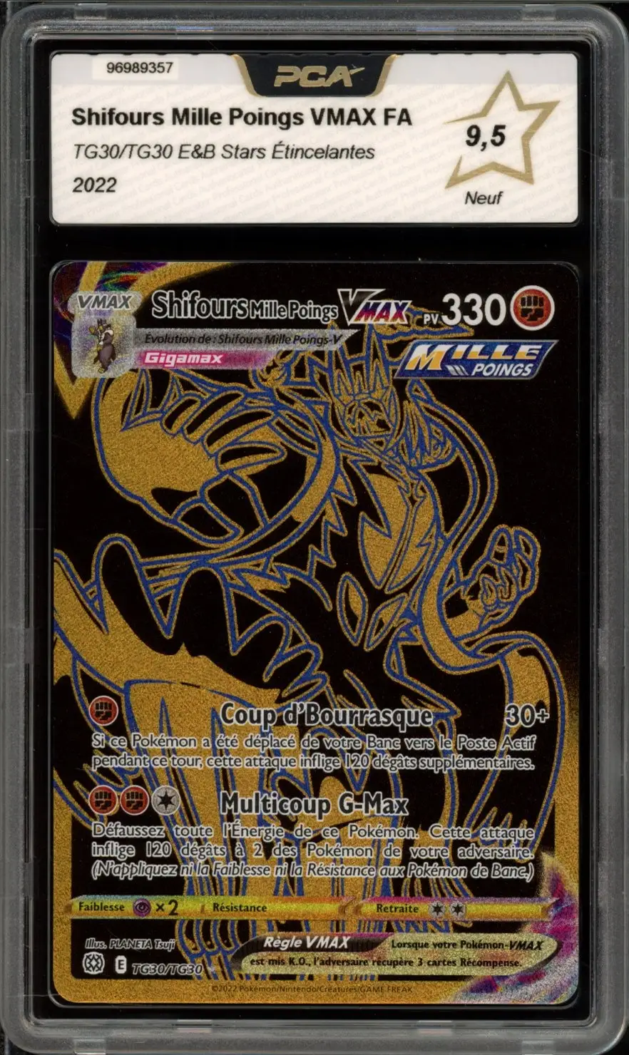 PCA 9.5 Shifours Mille Poings VMax Gold