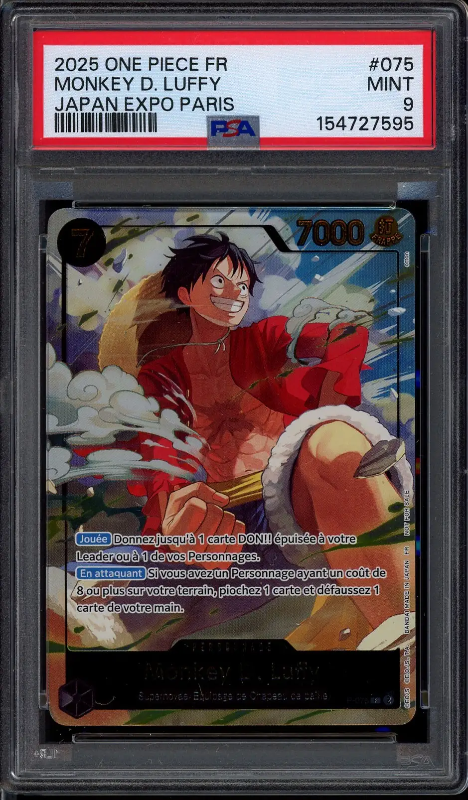 PSA 9 Monkey D. Luffy