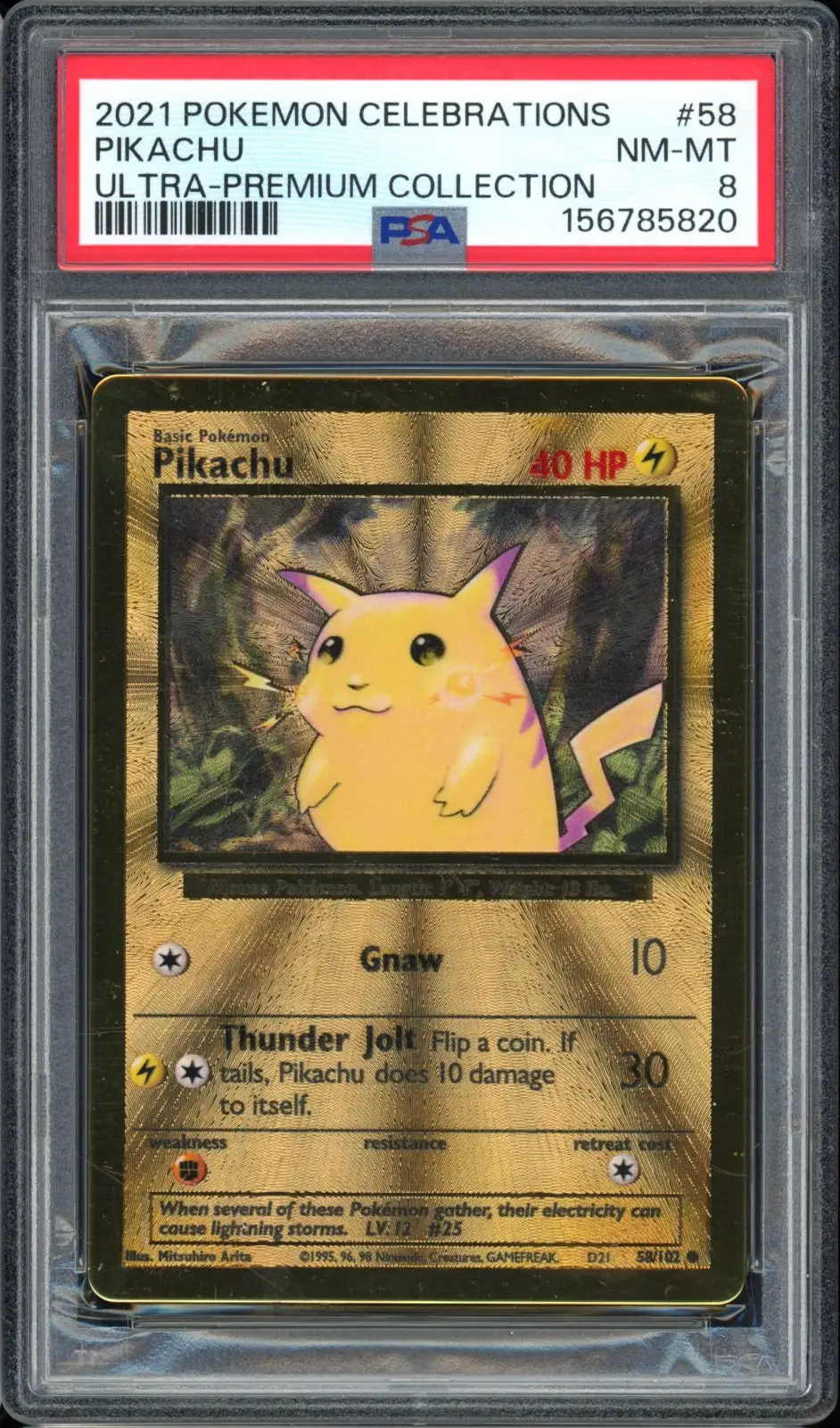 PSA 8 Pikachu Metal