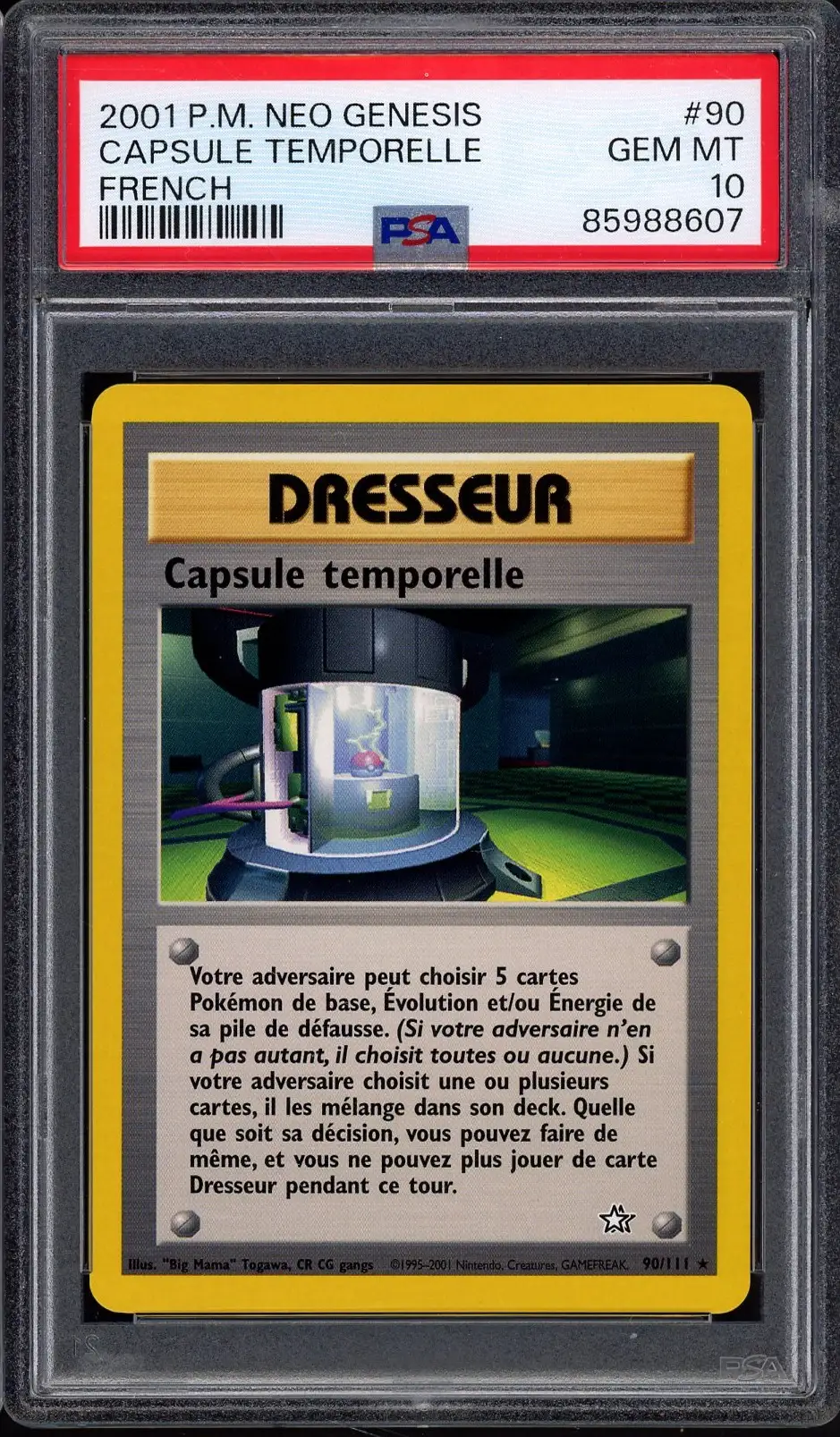 PSA 10 Capsule temporelle