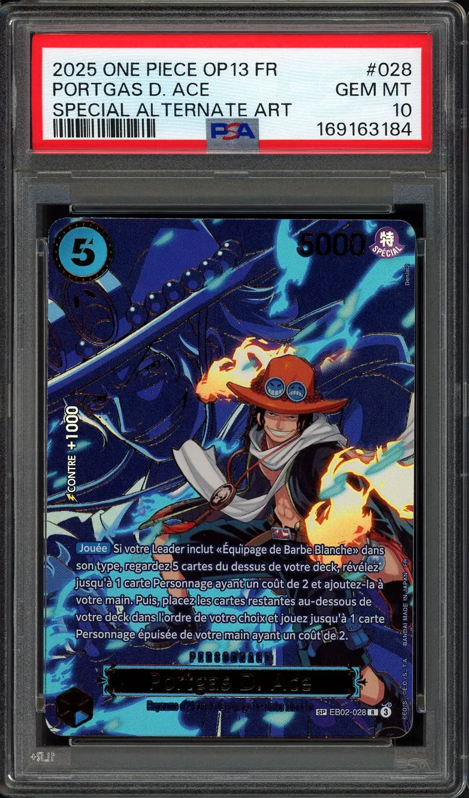 PSA 10 Portgas D. Ace