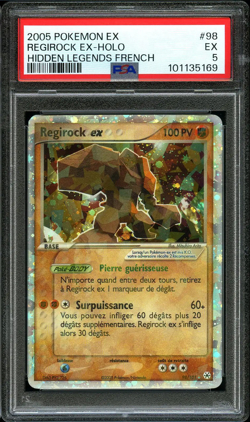 PSA 5 Regirock Ex