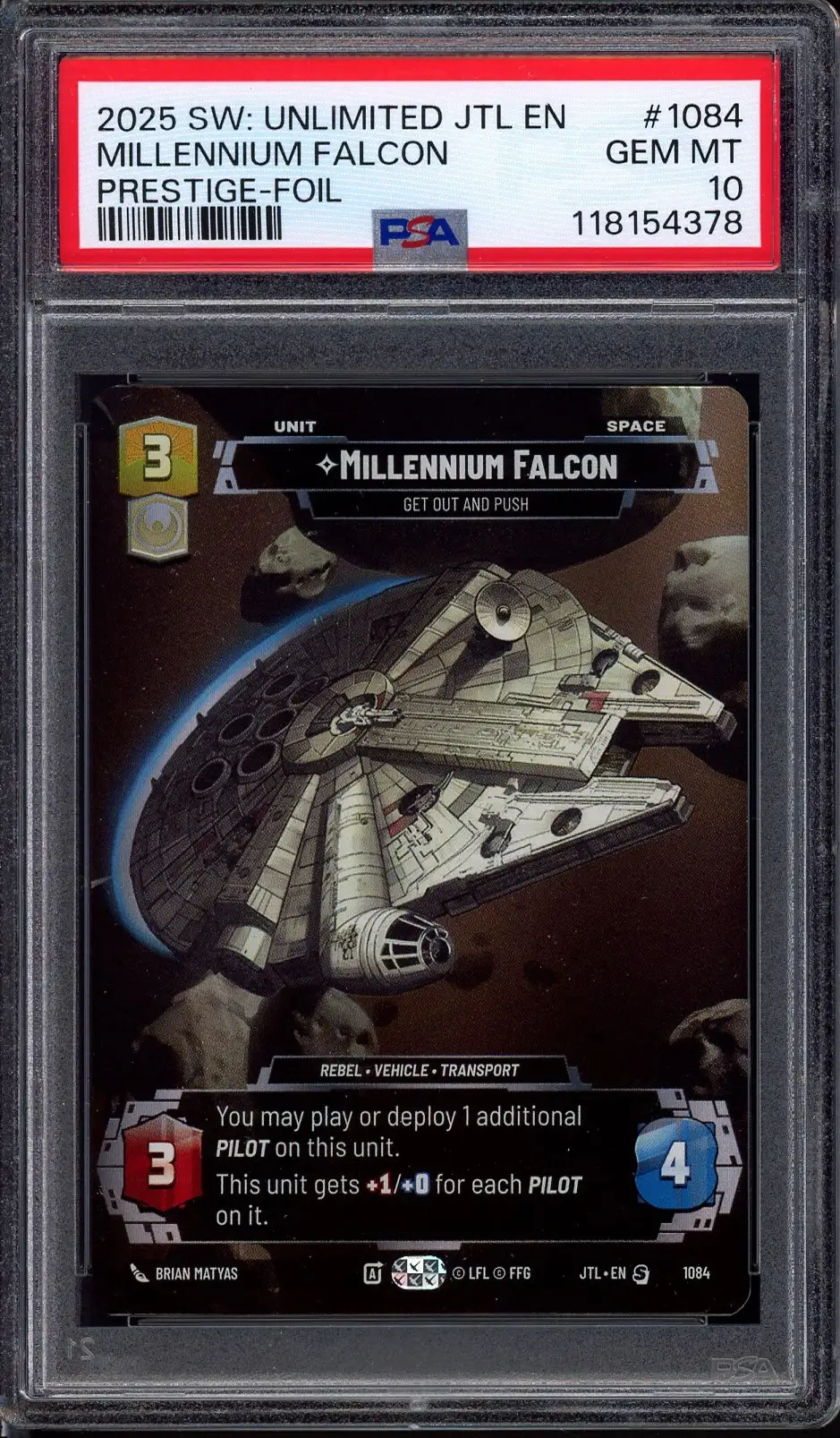 PSA 10 Millennium Falcon
