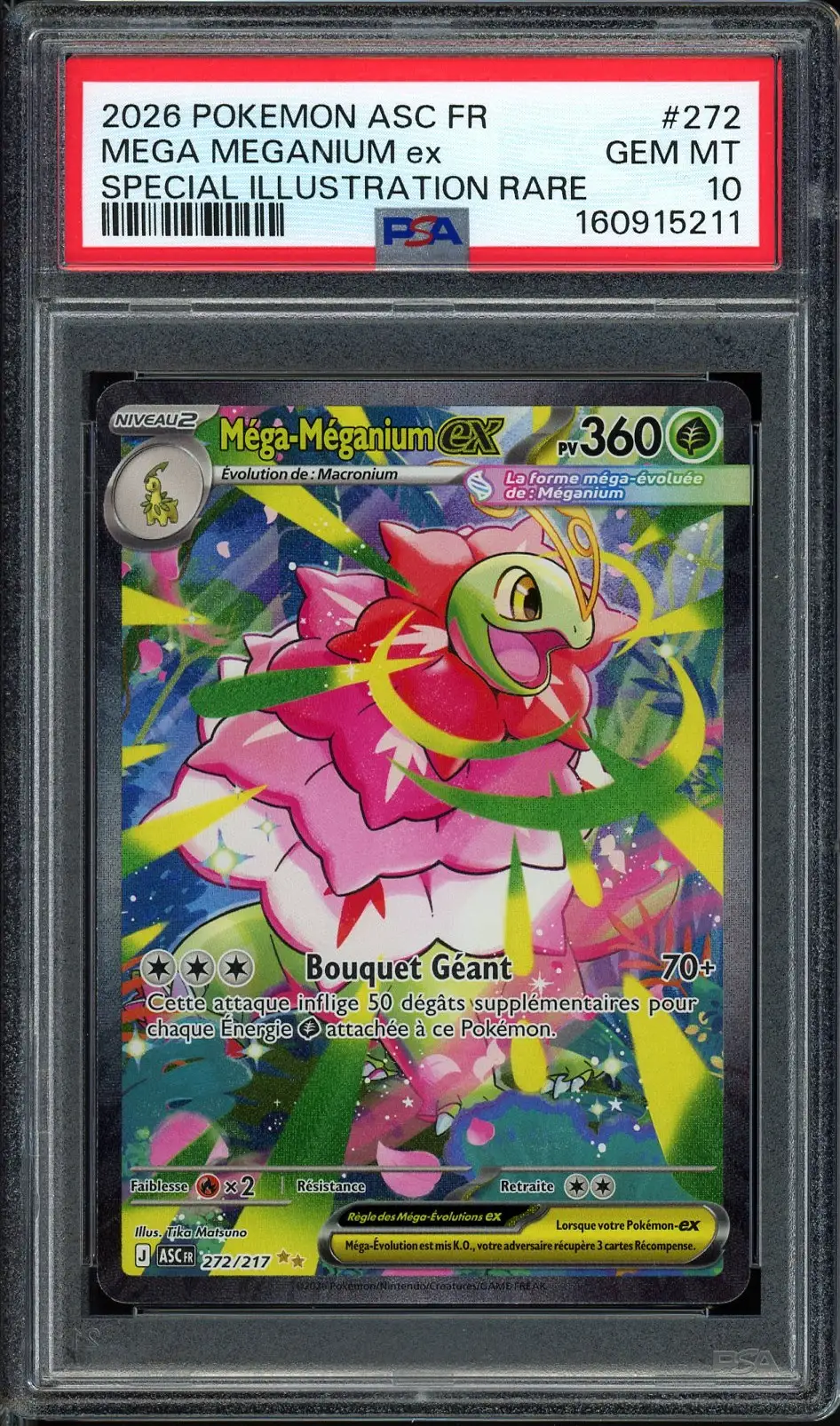 PSA 10 Méga-Méganium Ex