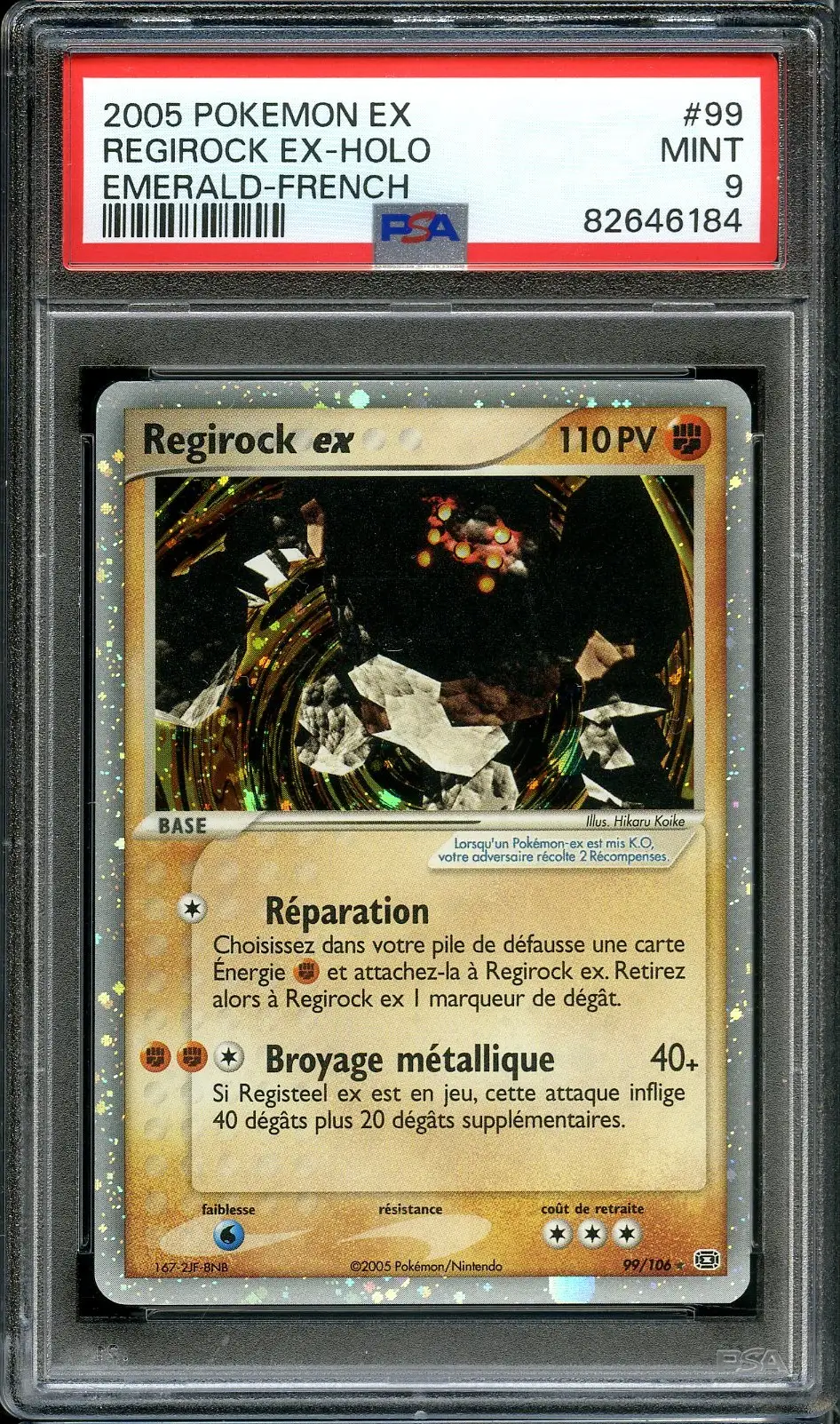 PSA 10 Regirock Ex