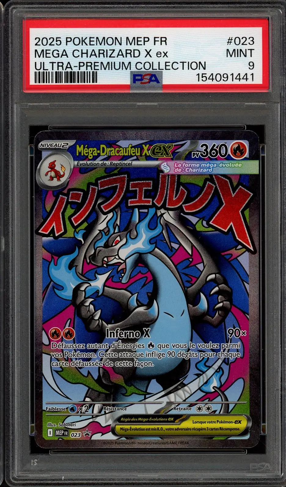 PSA 9 Méga-Dracaufeu X Ex