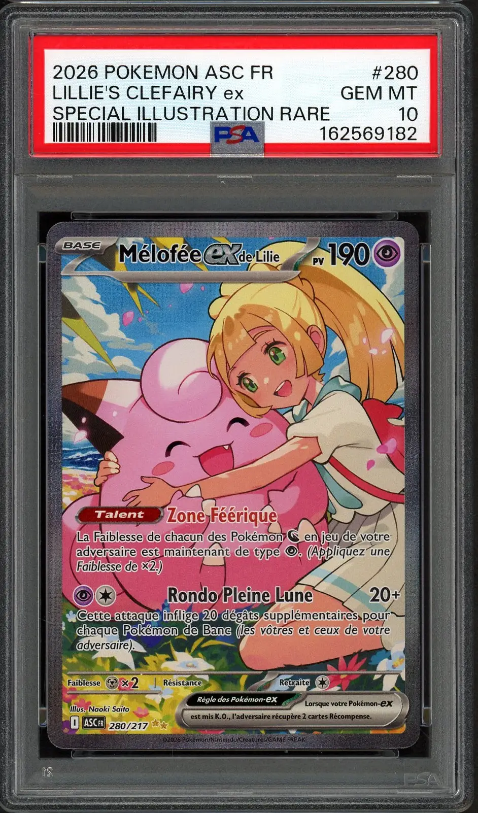 PSA 10 Mélofée Ex de Lilie