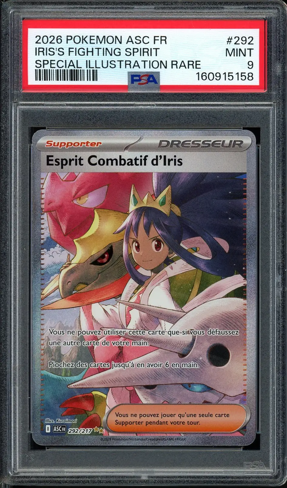 PSA 9 Esprit Combatif d'Iris