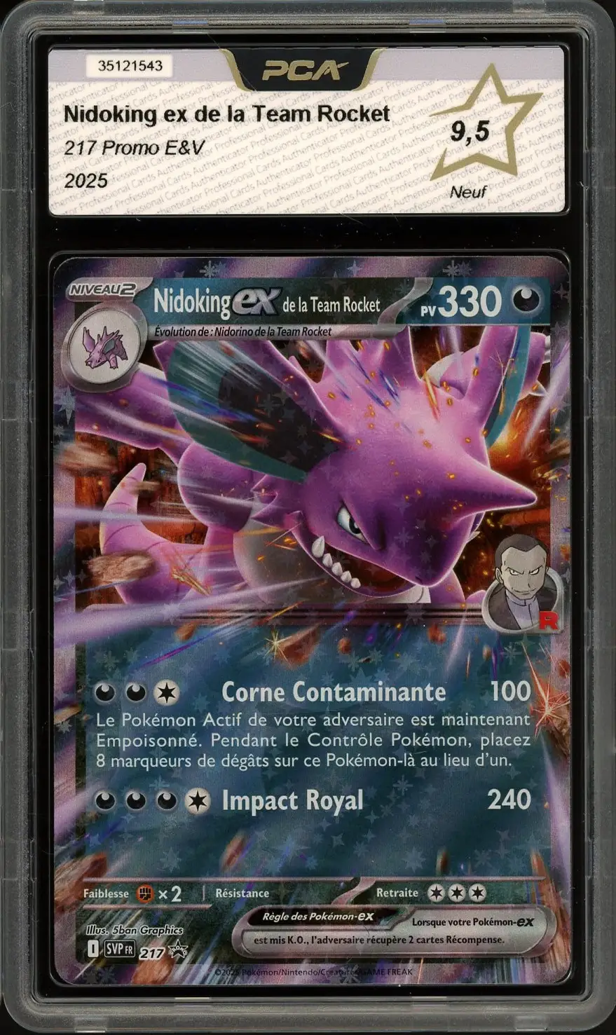 PCA 9.5 Nidoking Ex de la Team Rocket