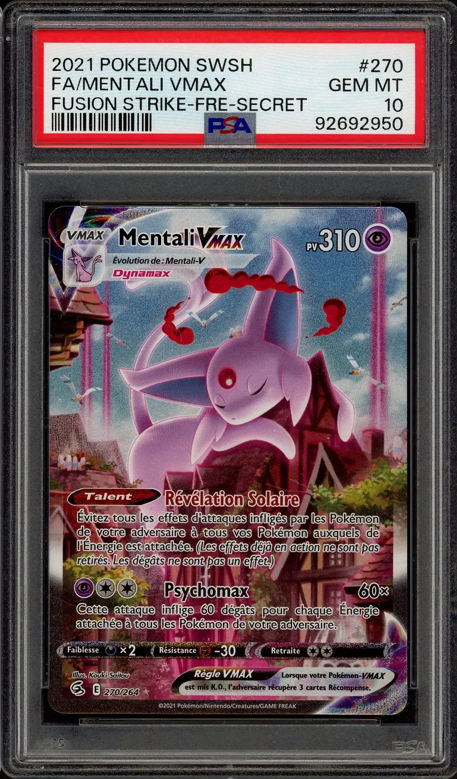 PSA 10 Mentali VMax