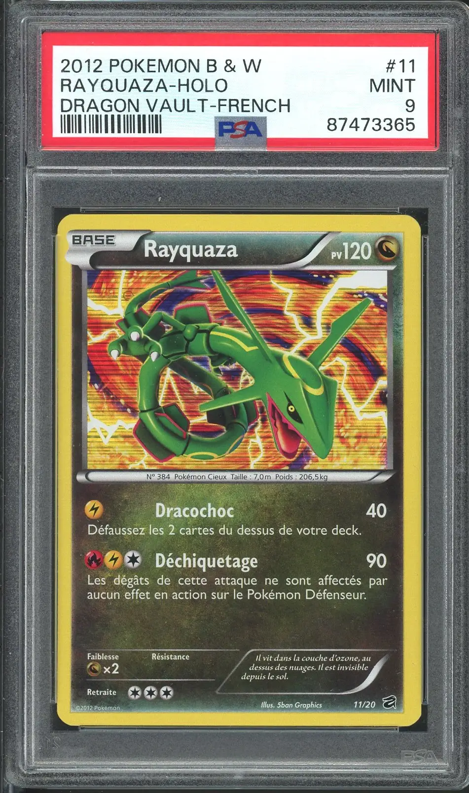 PSA 9 Rayquaza Holo