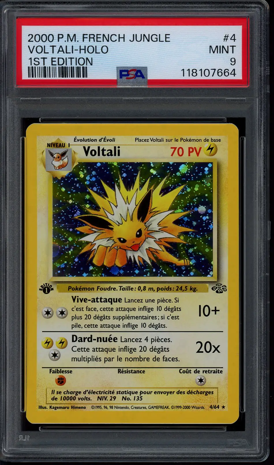 PSA 9 Voltali Holo