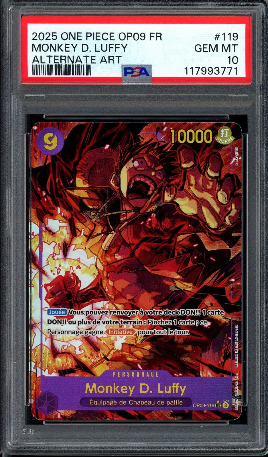 PSA 10 Monkey D. Luffy