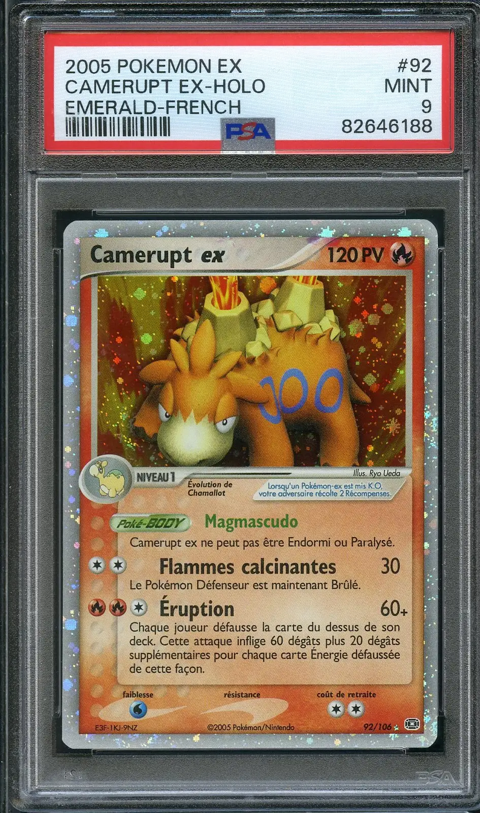 PSA 9 Camerupt Ex