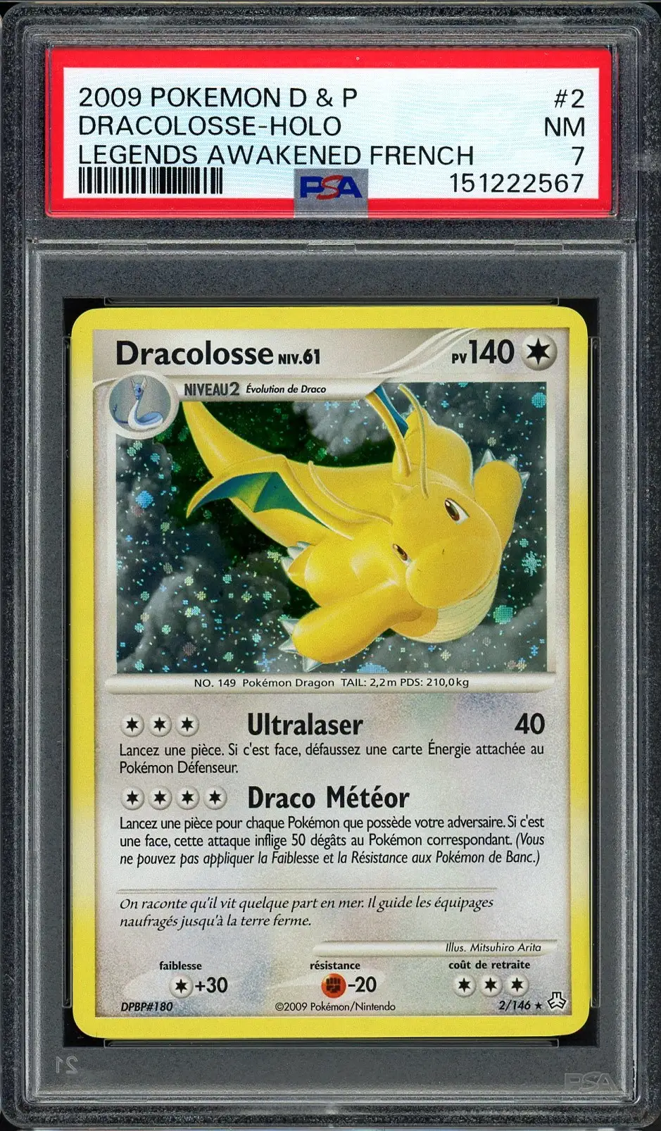 PSA 7 Dracolosse Holo