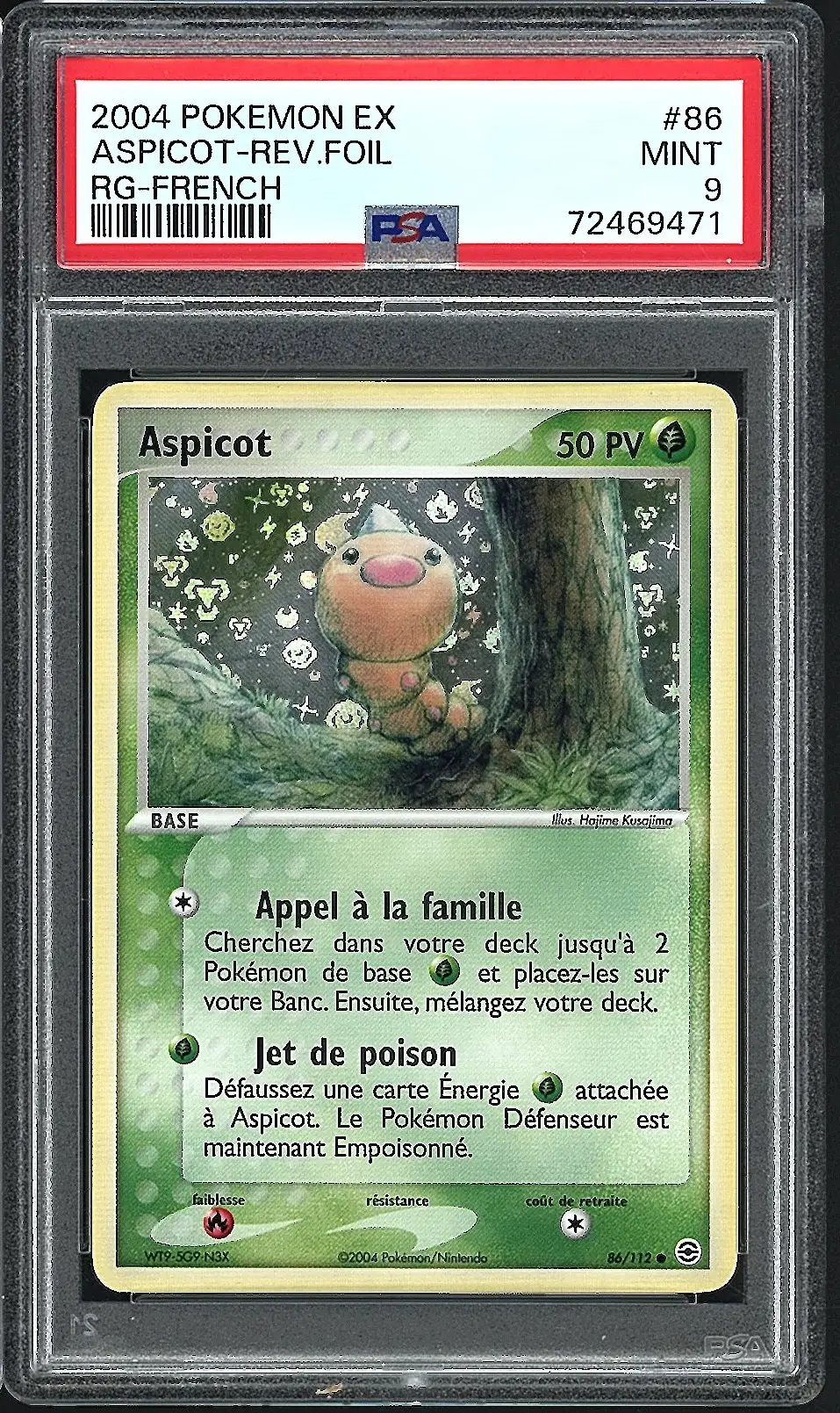 PSA 9 Aspicot Reverse
