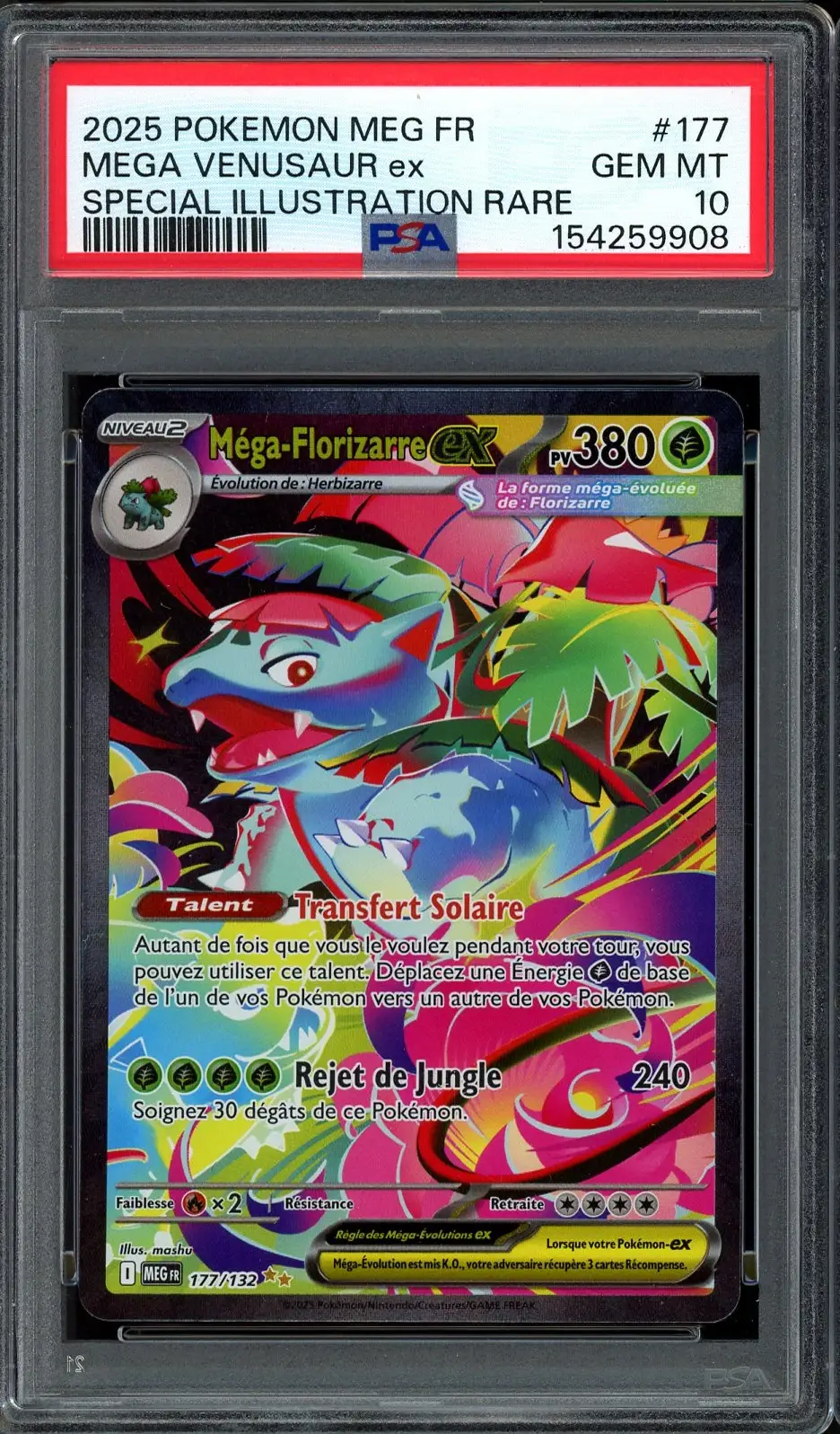 PSA 10 Méga-Florizarre Ex