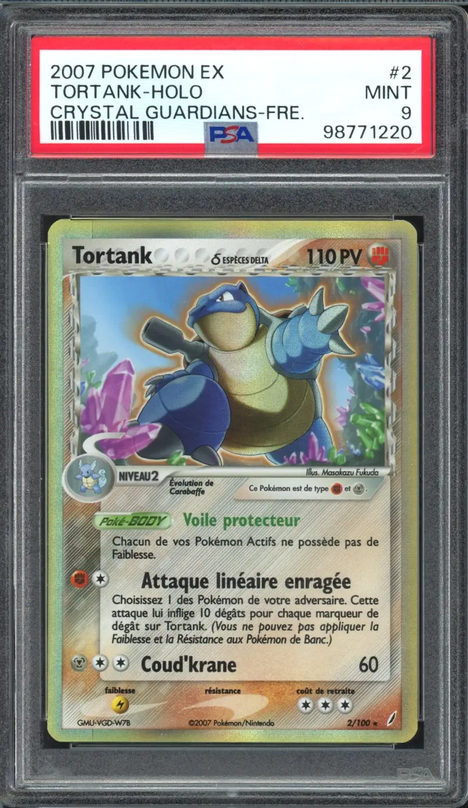 PSA 9 Tortank Holo