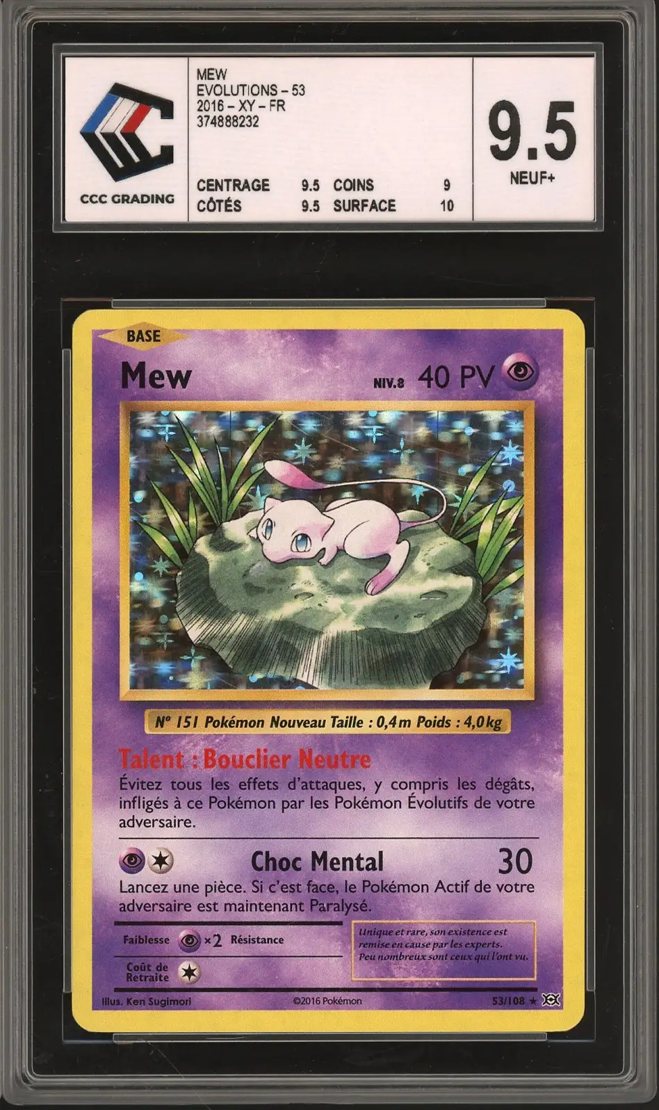 CCC 9.5 Mew Holo