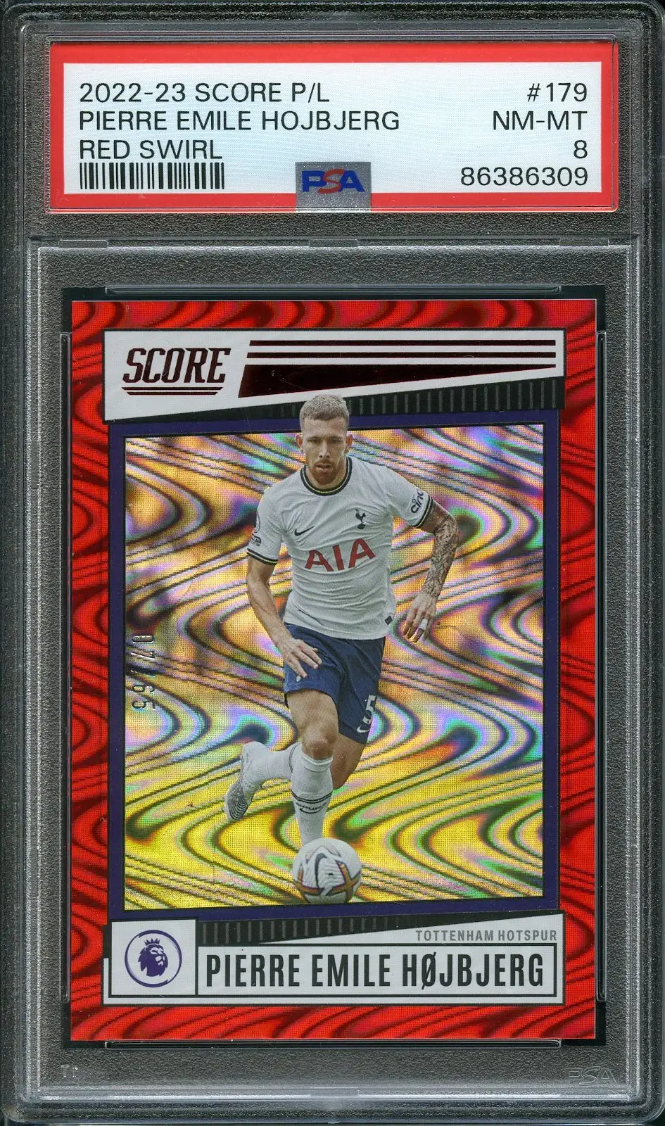 PSA 8 Pierre Emile Hojbjerg Red Swirl