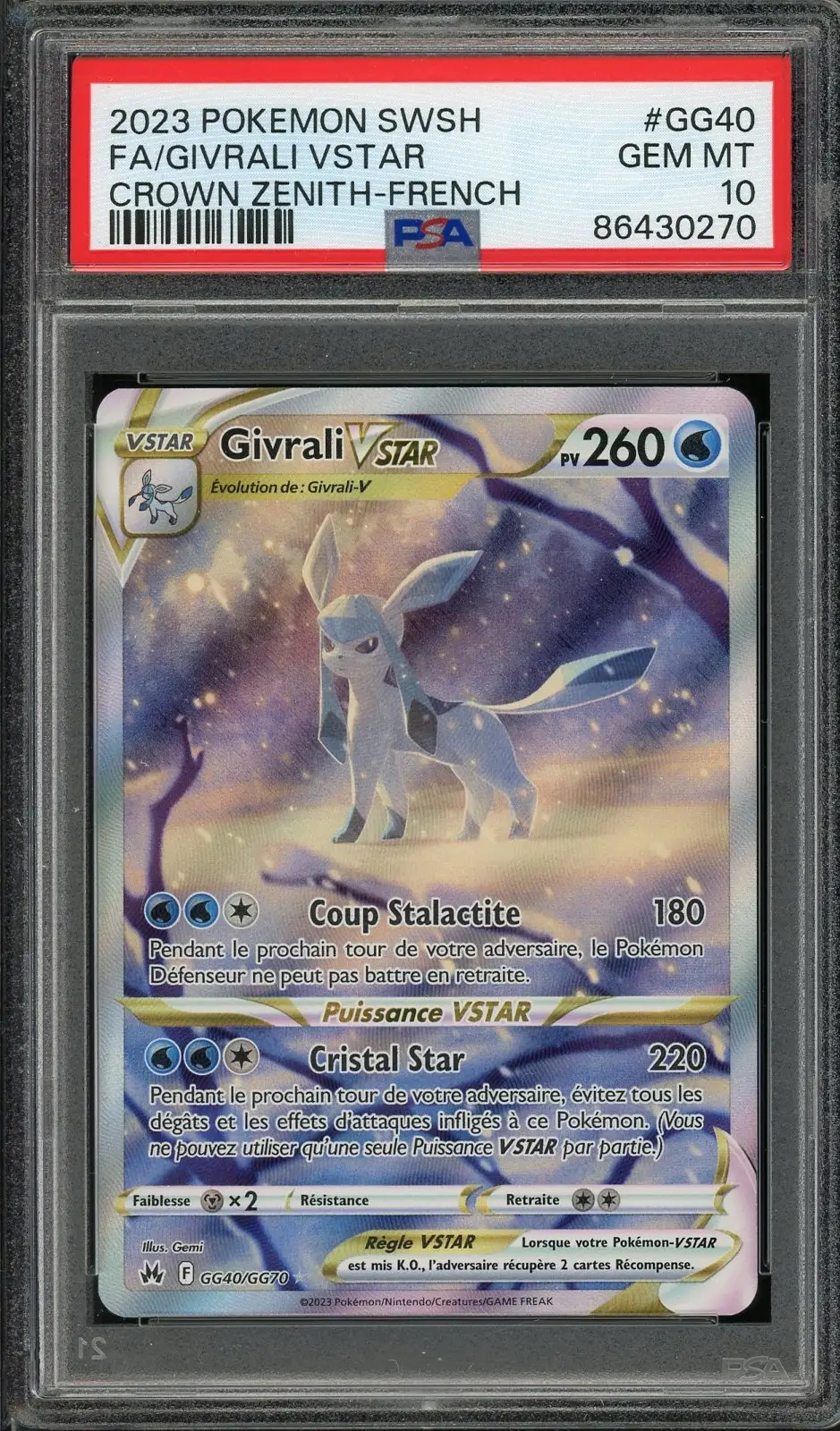PSA 10 Givrali VStar