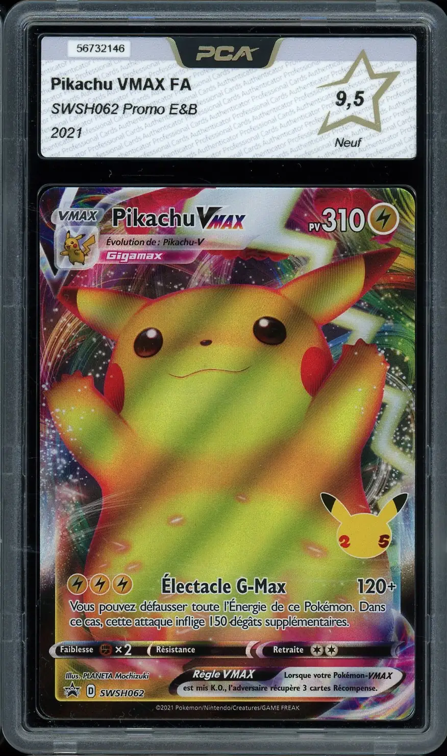 PCA 9.5 Pikachu VMax