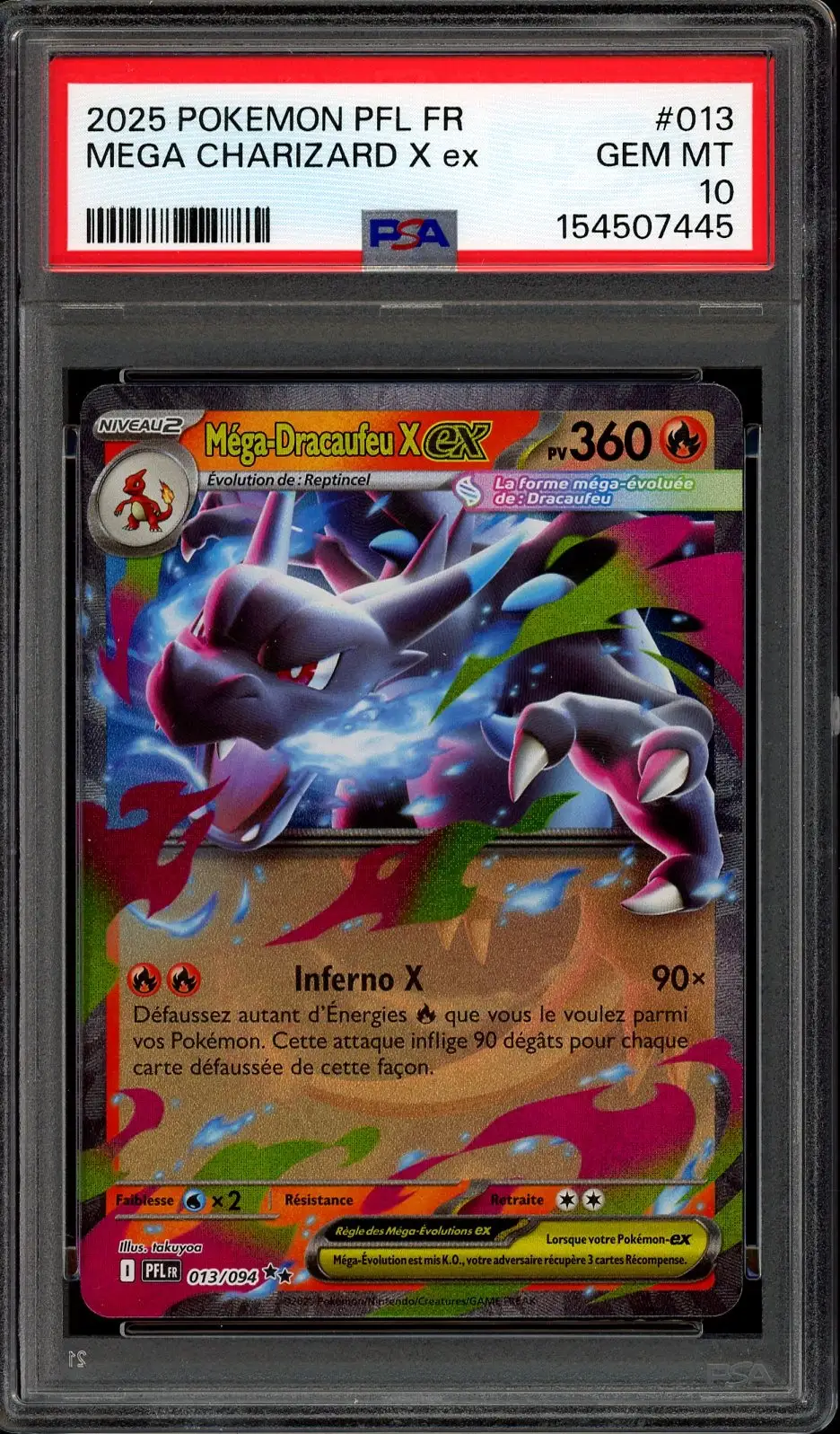 PSA 10 Méga-Dracaufeu X Ex