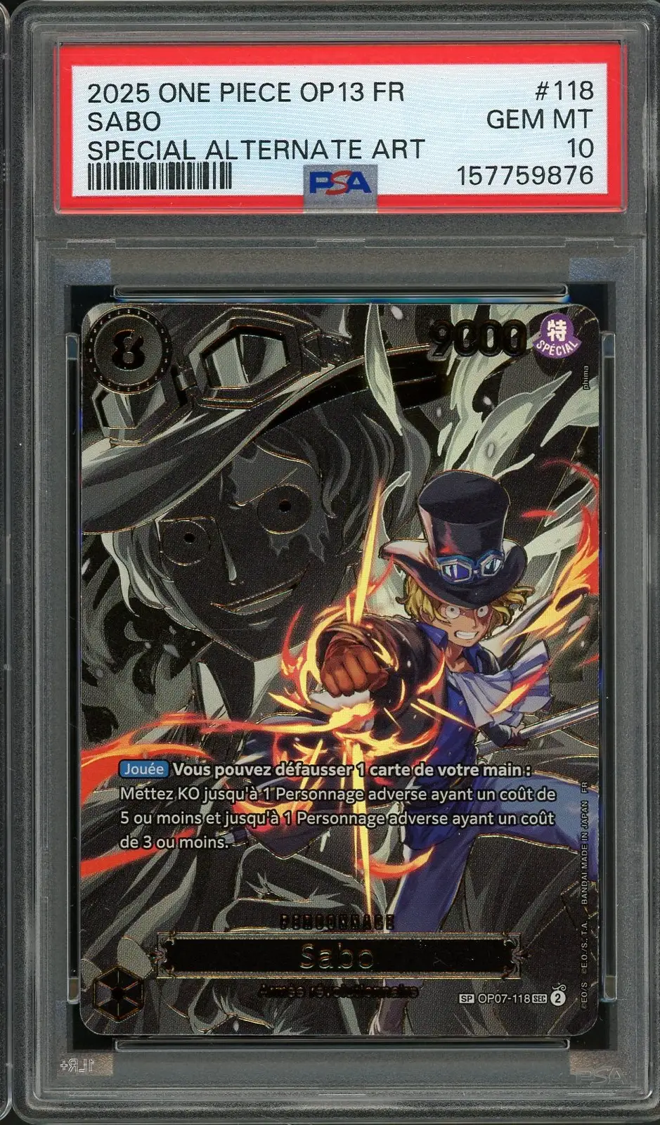 PSA 10 Sabo