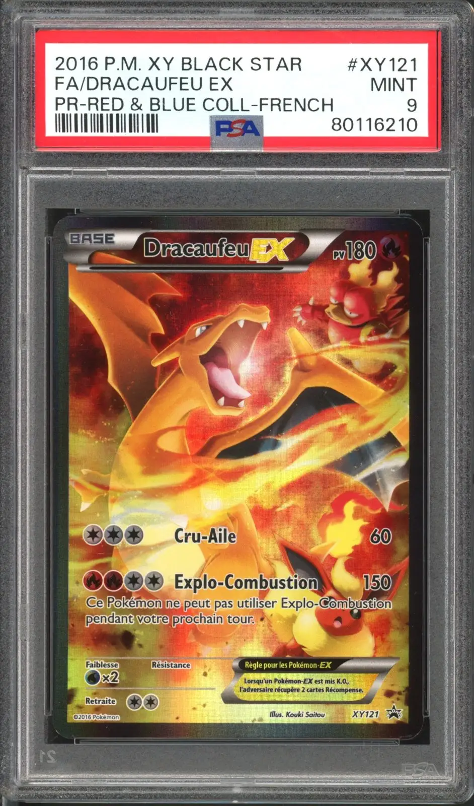 PSA 9 Dracaufeu Ex