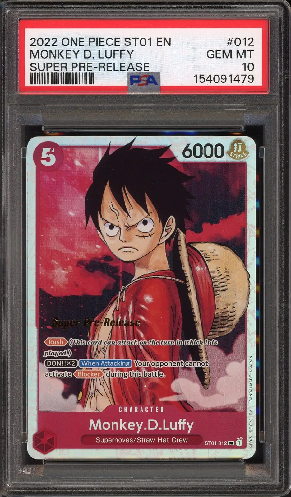 PSA 10 Monkey.D.Luffy Stamp