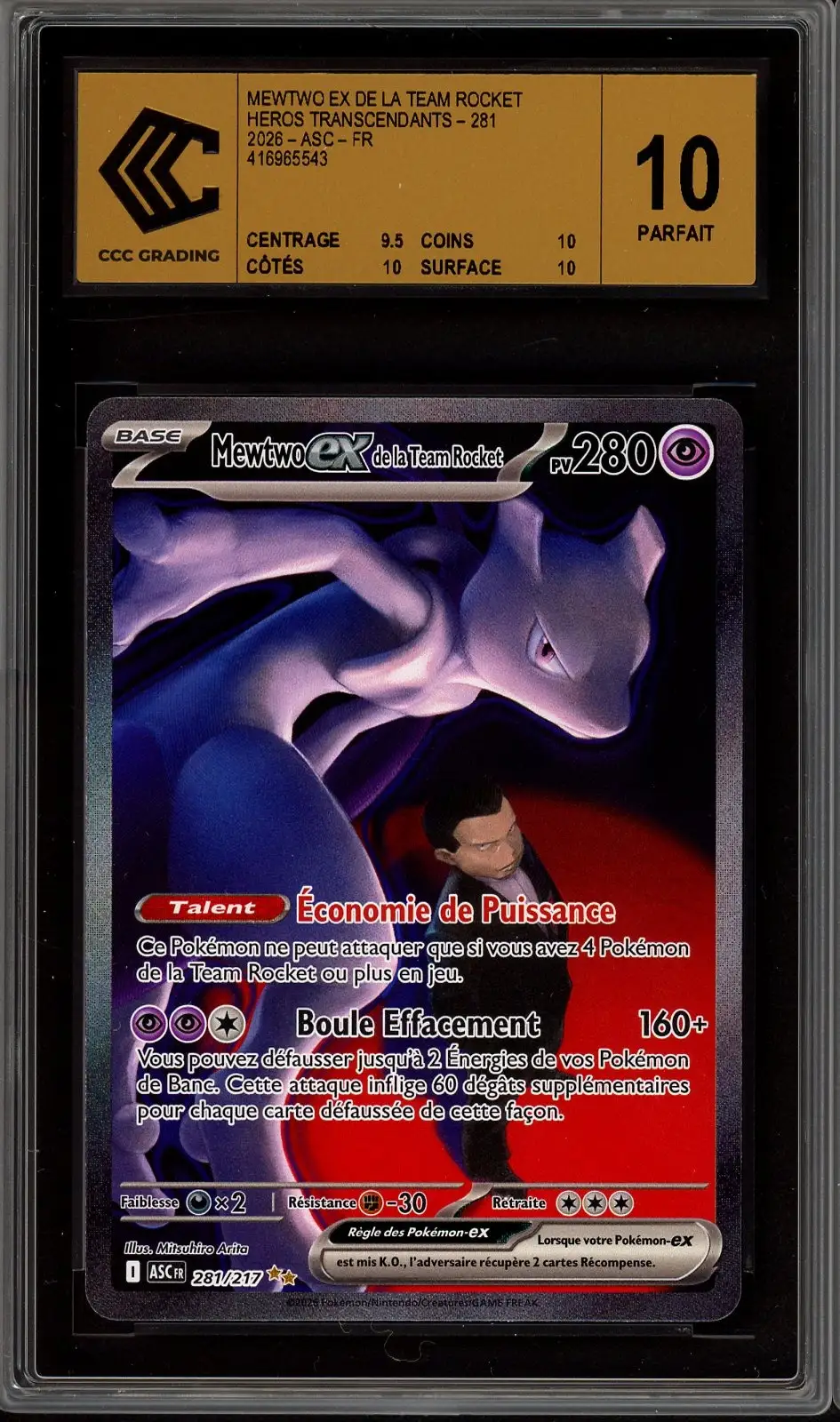 CCC 10 Mewtwo Ex de la Team Rocket