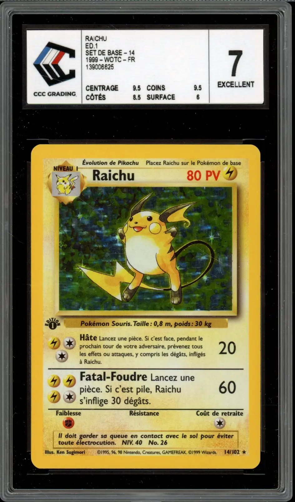 CCC 7 Raichu Holo
